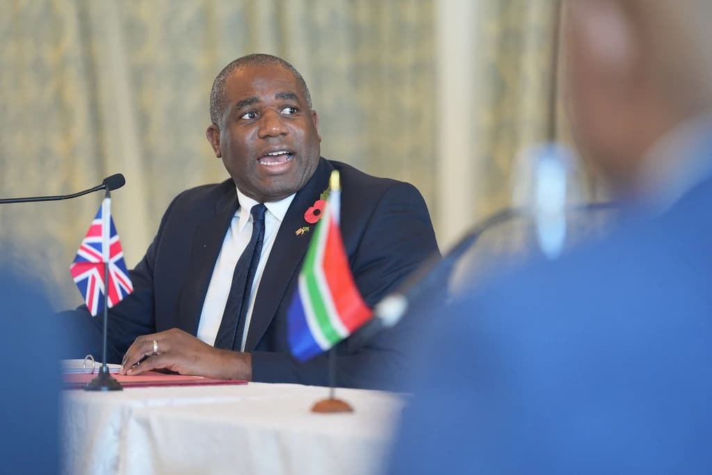 UK foreign secretary David Lammy 