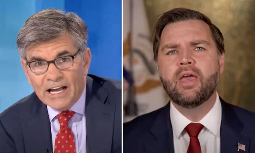 George Stephanopoulos abruptly cut off Vice President JD Vance