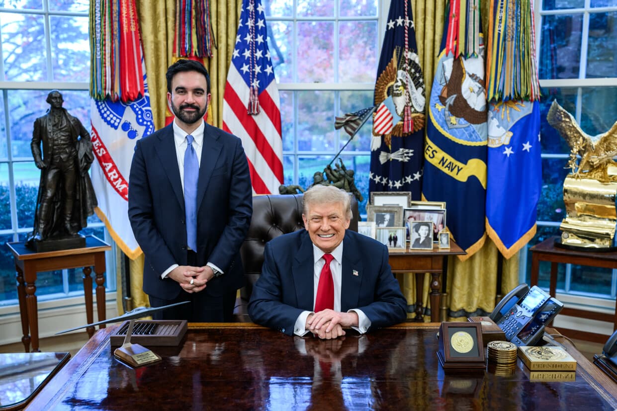 President Trump and New York City Mayor-elect Zohran Mamdani in the Oval Office