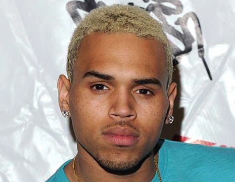 Chris Brown performing on stage