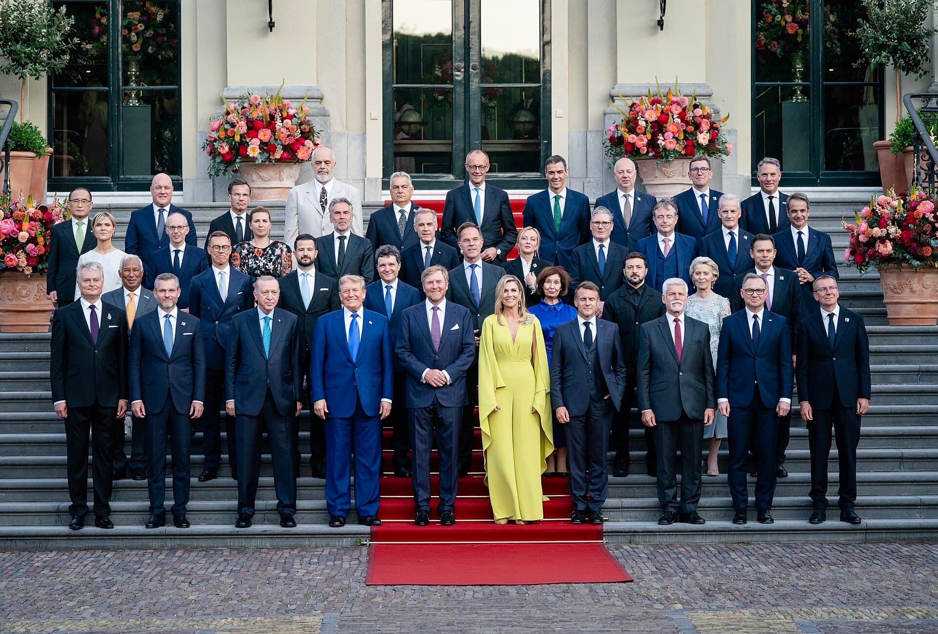 Leaders gathered at the 2025 NATO summit in The Hague