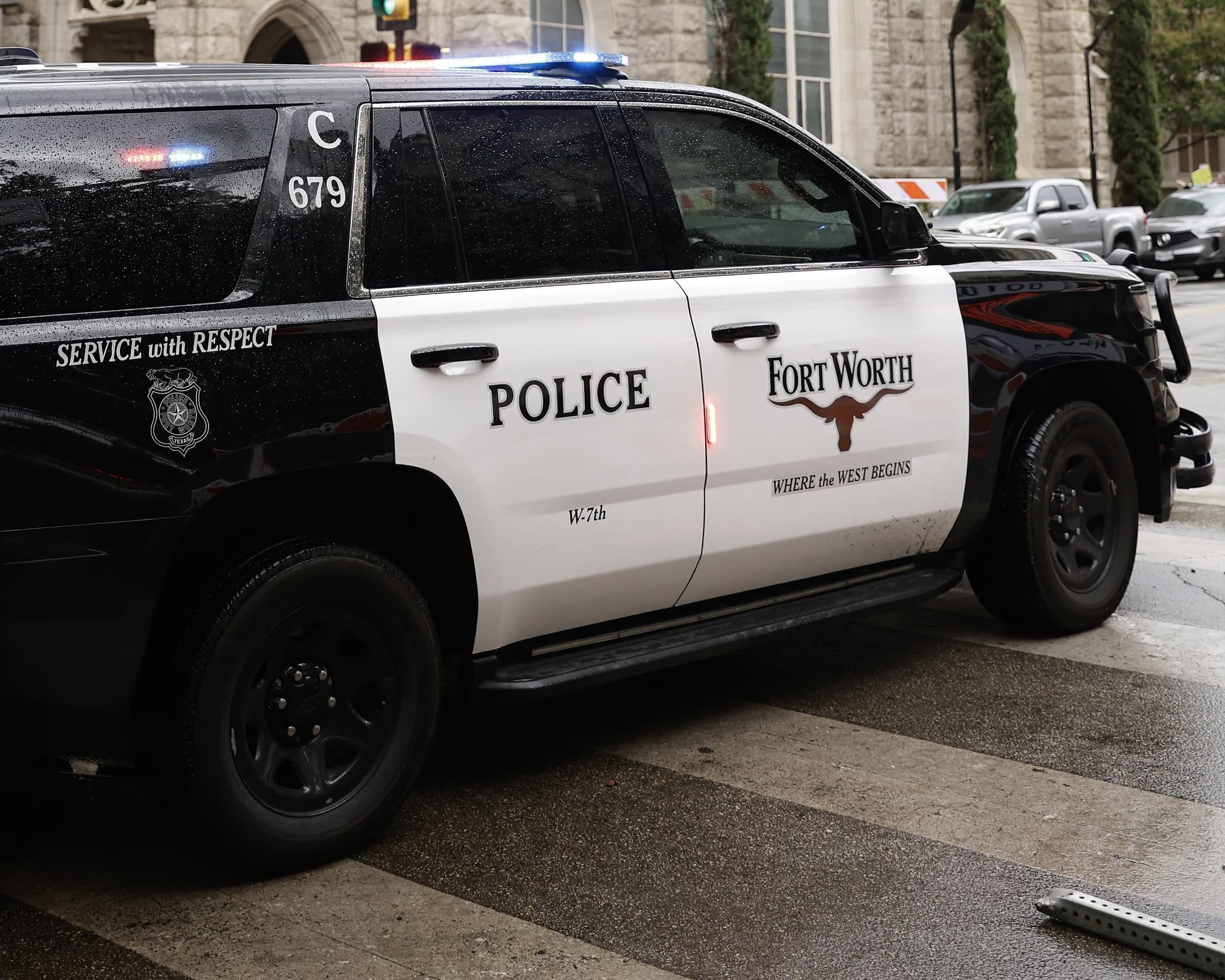 Fort Worth police car